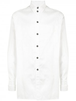 Рубашка с нагрудным карманом Boramy Viguier. Цвет: белый
