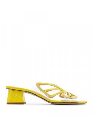 Женские босоножки-мюли Havanna на низком каблуке , цвет Yellow Sophia Webster