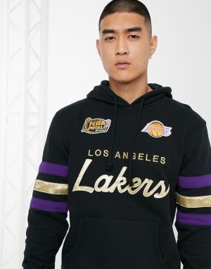 Худи черного цвета с логотипом команды LA Lakers NBA Championship Game-Черный Mitchell & Ness