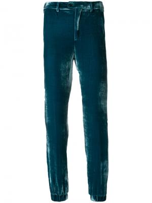Прямые укороченные брюки Pt01. Цвет: синий