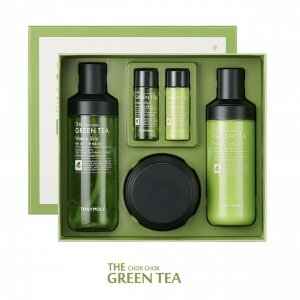 TONYMOLY Chok Green Tea Watery Skin Care НАБОР из 3 шт. (Тонер+лосьон+крем)