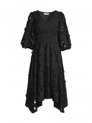 Платье Cosette 3D с кружевным платком , черный Delfi