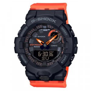 Наручные часы Японские Casio G-SHOCK GMA-B800SC-1A4, оранжевый. Цвет: черный матовый