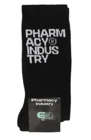 Хлопковые носки Pharmacy Industry. Цвет: чёрный