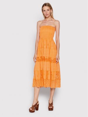 Летнее платье стандартного кроя , оранжевый Iconique