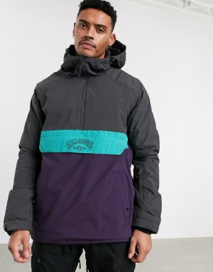 Серо-фиолетовая горнолыжная куртка-анорак Stalefish-Фиолетовый Billabong