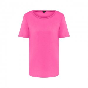 Хлопковая футболка Monrow. Цвет: розовый