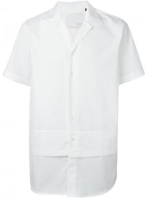 Двухслойная рубашка с короткими рукавами Matthew Miller. Цвет: белый