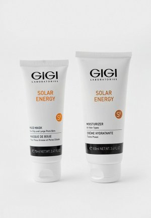 Набор для ухода за лицом Gigi Solar Energy: крем и маска 75 мл, 100 мл.. Цвет: прозрачный