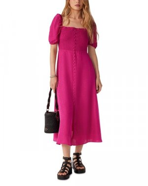 Платье Саша со сборками ba&sh, цвет Pink BA&SH