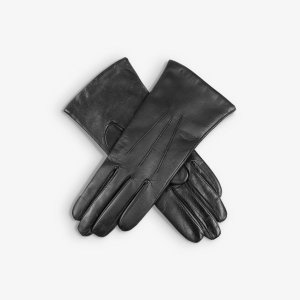 Кожаные перчатки Maisie для сенсорного экрана на кашемировой подкладке , черный Dents