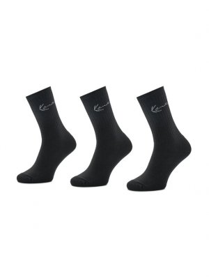 Комплект из 3 высоких мужских носков , черный Karl Kani