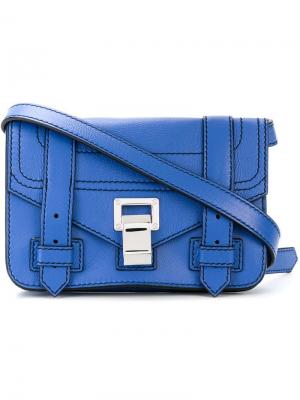Мини-сумка через плечо PS1+ Proenza Schouler. Цвет: синий