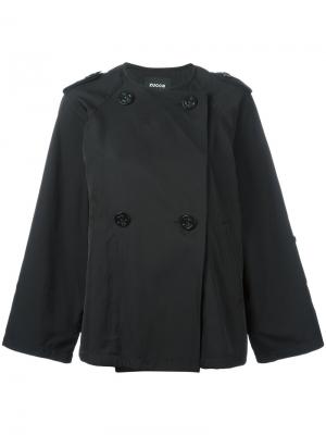 Двубортная куртка Zucca. Цвет: чёрный