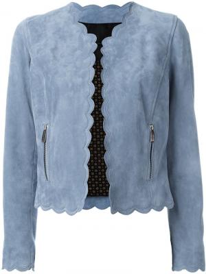 Пиджак с фестонами Barbara Bui. Цвет: синий