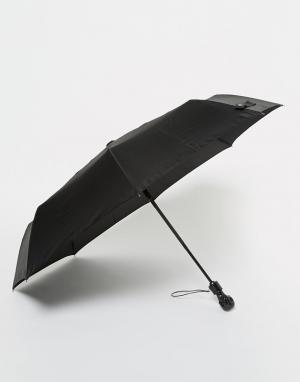 Черный зонт с рукояткой в форме черепа ASOS. Цвет: черный