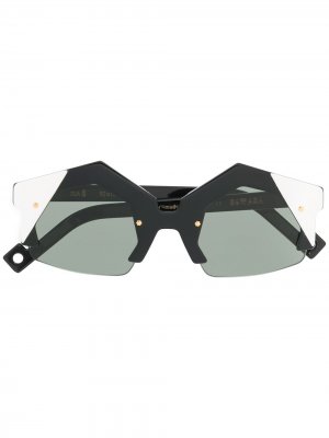 Солнцезащитные очки-визоры Pawaka. Цвет: черный