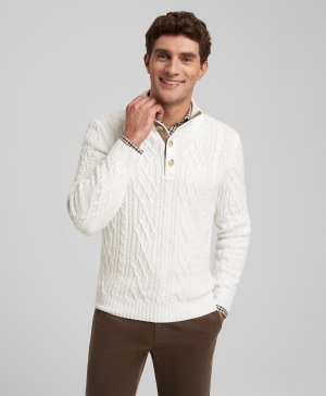 Пуловер трикотажный KWL-0849 WHITE HENDERSON. Цвет: белый