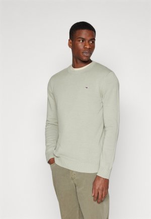 Вязаный свитер SLIM ESSENTIAL LIGHT SWEATER , цвет faded willow Tommy Jeans