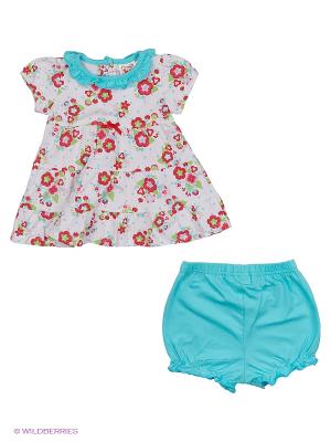 Комплект одежды Baby Club. Цвет: красный, бирюзовый