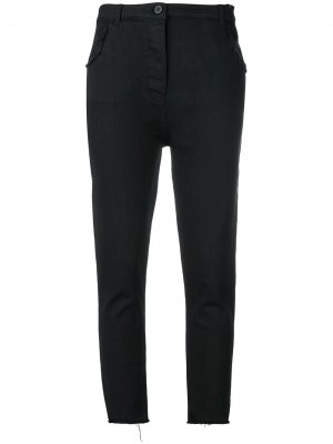 Укороченные джинсы кроя слим Thom Krom. Цвет: черный
