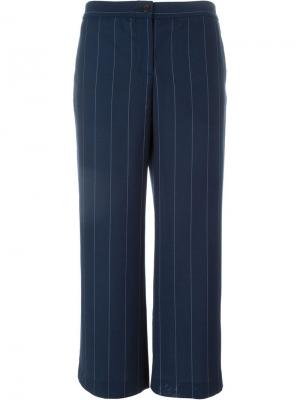 Укороченные брюки Aalto. Цвет: синий