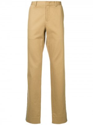 Классические брюки с высокой посадкой CK Calvin Klein. Цвет: коричневый