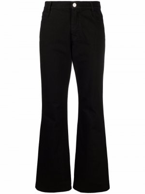 Расклешенные джинсы средней посадки Raf Simons. Цвет: черный