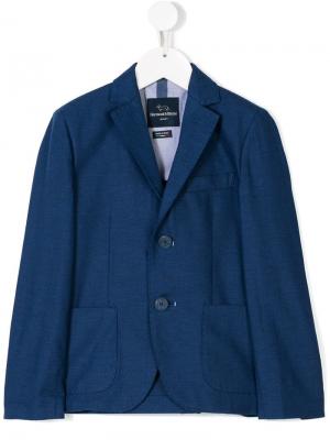 Классический пиджак Harmont & Blaine Junior. Цвет: синий