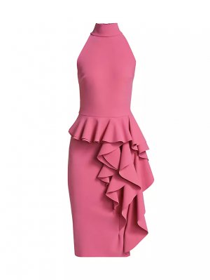 Платье-футляр с рюшами и баской , цвет romantic Chiara Boni La Petite Robe