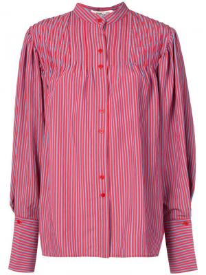 Рубашка в полоску Dvf Diane Von Furstenberg. Цвет: разноцветный