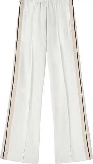 Широкие спортивные брюки с боковой полосой, белый Palm Angels
