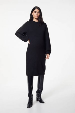 Вязаное платье , черный H&M