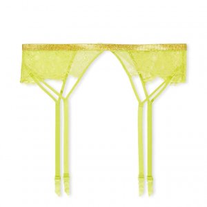 Пояс для чулок Victoria's Secret Very Sexy Shine Strap Lace Garter, желтый Victoria's