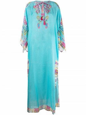 Abstract-print beach dress ETRO. Цвет: синий