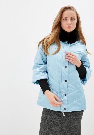 Куртка утепленная Rosso Style. Цвет: голубой