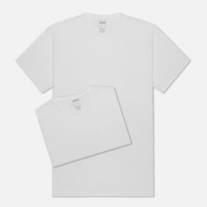Комплект мужских футболок Double Pack SS Tubular Edwin. Цвет: белый