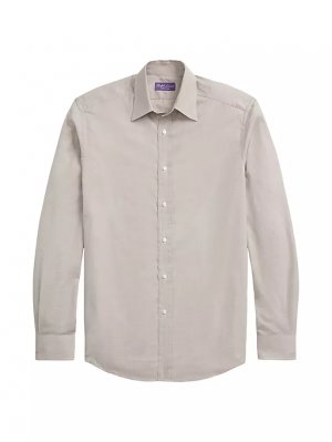Рубашка на пуговицах Harrison с узором «гусиные лапки» , серый Ralph Lauren Purple Label