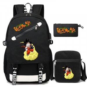 3 шт./компл. аниме Dragon Ball рюкзак школьный детский подростковый с героями мультфильмов водостойкий для мальчиков и девочек Bandai
