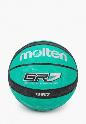 Мяч баскетбольный Molten. Цвет: зеленый