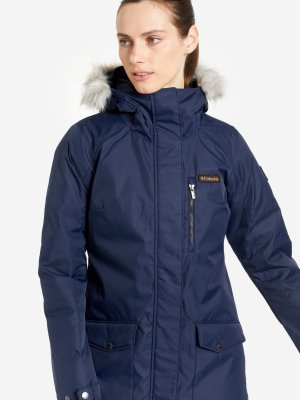 Куртка утепленная женская Suttle Mountain Long Insulated Jacket, Синий Columbia. Цвет: синий