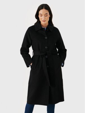 Шерстяное пальто обычного кроя , черный Part Two