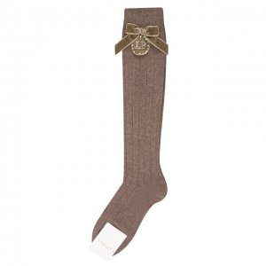Хлопковые носки La Perla. Цвет: коричневый