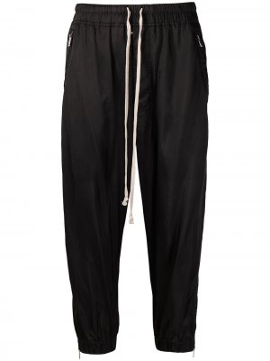 Укороченные брюки с молниями на манжетах Rick Owens. Цвет: черный