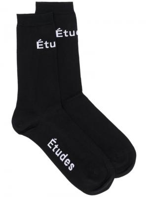 Короткие носки Études. Цвет: черный