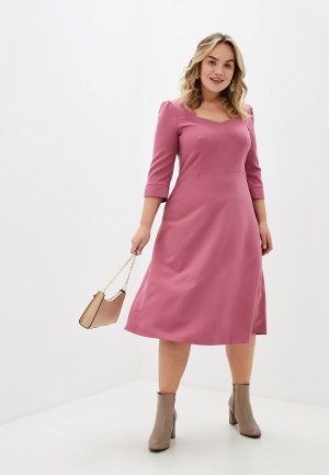 Платье Lacy. Цвет: розовый