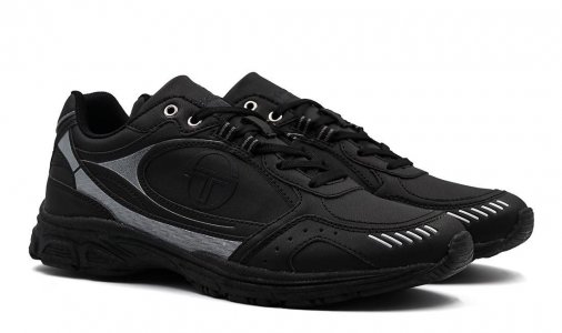 Мужские кроссовки , черные Sergio Tacchini. Цвет: черный