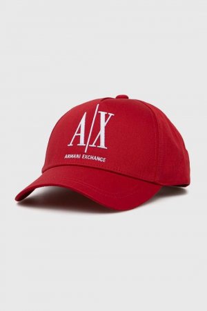 Хлопчатобумажная шапка , красный Armani Exchange