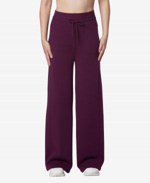Женские широкие брюки в рубчик полную длину , темно-фиолетовый Marc New York