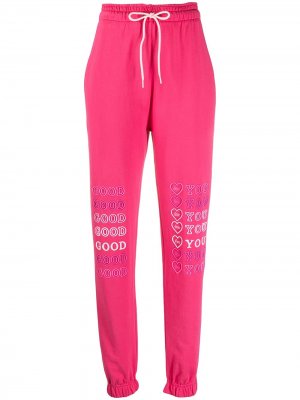 Спортивные брюки с надписью IRENEISGOOD. Цвет: розовый